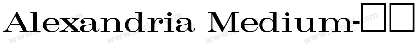 Alexandria Medium字体转换